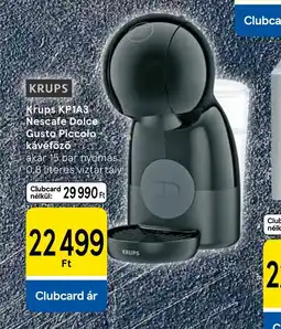 Tesco KRUPS Dolce Gusto kávéfőző ajánlat