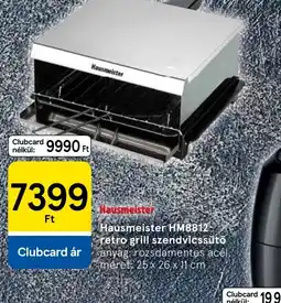 Tesco Hausmeister retro grill szendvicssütő ajánlat