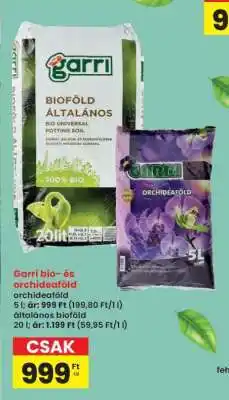 Interspar Garri bio- és orchideaföld ajánlat