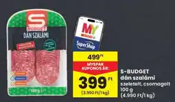 Interspar S-BUDGET dán szalámi ajánlat