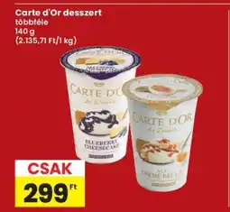 Interspar Carte d'Or desszert ajánlat