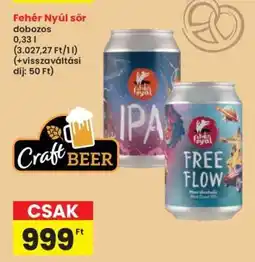 Interspar Fehér Nyúl sör ajánlat