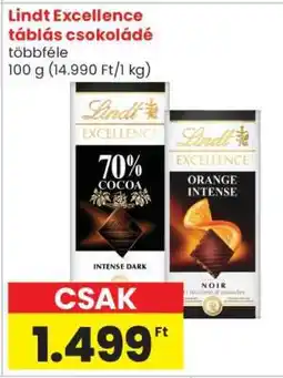 Spar Lindt Excellence táblás csokoládé ajánlat