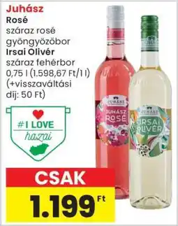 Spar Market Juhász Rosé és Irsai Olivér ajánlat