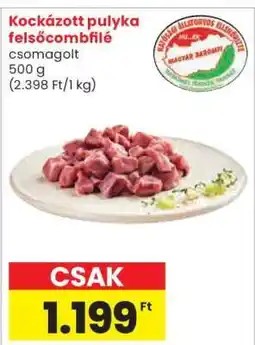Spar Kockázott pulyka felsőcombfilé ajánlat