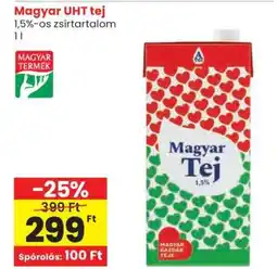 Spar Magyar UHT tej ajánlat