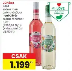 Spar Juhász Rosé & Irsai Olivér ajánlat
