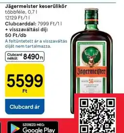 Tesco Jägermeister keserűlikőr ajánlat