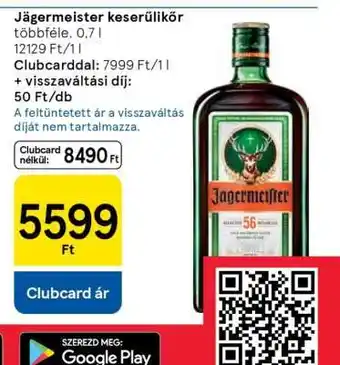 Jägermeister keserűlikőr