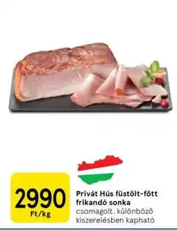 Tesco Privát Hús füstölt-főtt frikandó sonka ajánlat