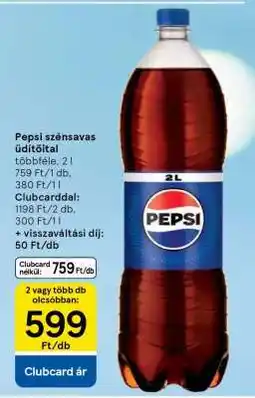 Tesco Pepsi szénsavas üdítőital ajánlat