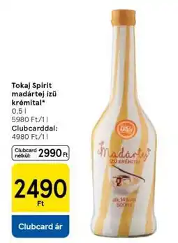 Tesco Tokaj Spirit madártej ízű krémlikőr ajánlat