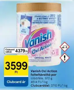 Tesco Vanish Oxi Action folteltávolító por ajánlat