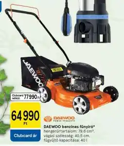 Tesco Daewoo benzinés fűnyíró ajánlat