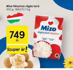 Tesco Mizo félzsíros rögös túr ajánlat