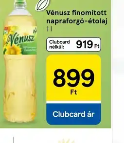 Tesco Vénusz finomított napraforg-étolaj ajánlat