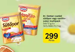 Tesco Dr. Oetker családi sütőpor vagy vanillin-cukor ajánlat