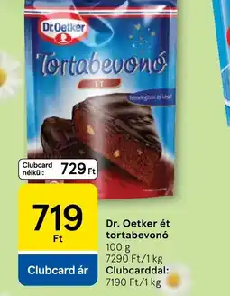 Tesco Dr. Oetker ét tortabevon ajánlat