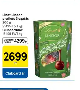 Tesco Lindt Lindor pralinéválogatás ajánlat