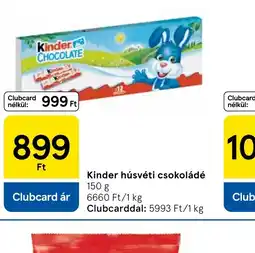 Tesco Kinder húsvéti csokoládé ajánlat