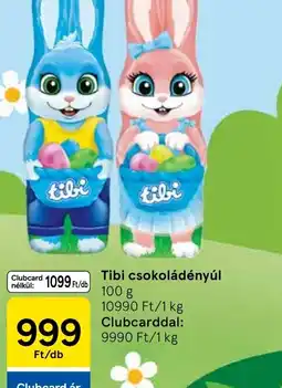 Tesco Tibi csokoládényúl ajánlat