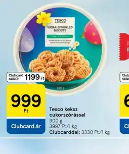 Tesco TESCO keksz cukorszrással ajánlat