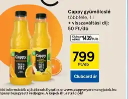 Tesco Cappy gyümölcsital ajánlat
