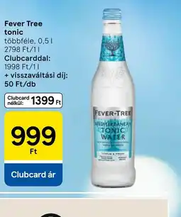 Tesco Fever Tree tonic ajánlat