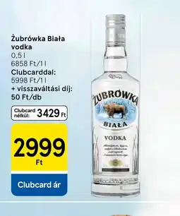 Tesco ubrwka Biała vodka ajánlat
