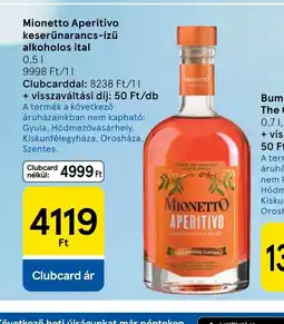 Tesco Mionetto Aperitivo keserűnarancs-ízű ajánlat