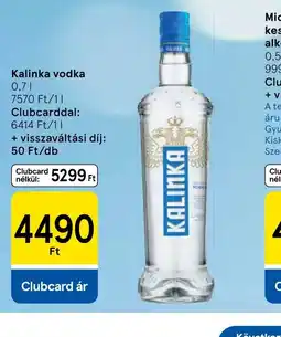 Tesco Kalinka vodka ajánlat