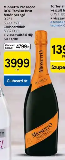 Tesco Mionetto Prosecco DOC Treviso Brut ajánlat