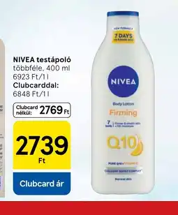 Tesco NIVEA testápol ajánlat