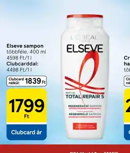 Tesco L'ORÉAL ELSEVE sampon ajánlat