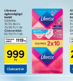 Tesco Libresse egészségügyi betét ajánlat