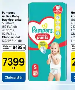 Tesco Pampers Active Baby bugyipelenka ajánlat