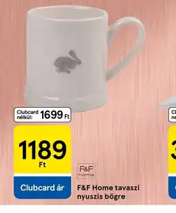 Tesco F&F Home tavaszi nyuszis bögre ajánlat