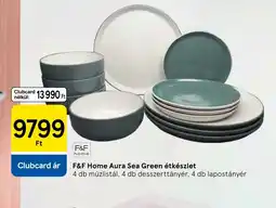Tesco F&F Home Aura Sea Green étkészlet ajánlat