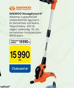Tesco DAEWOO fűszegélynyír ajánlat