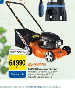 Tesco DAEWOO benzines fűnyír ajánlat