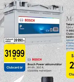 Tesco BOSCH Power akkumulátor ajánlat