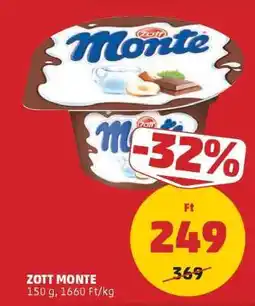 PENNY Zott Monte ajánlat