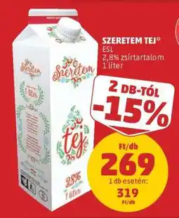 PENNY SZERETEM TEJ ajánlat