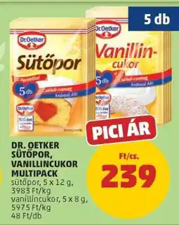 PENNY Dr. Oetker Sütőpor, Vanillincukor Multipack ajánlat