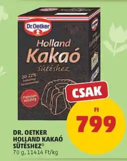 PENNY Dr. Oetker Holland kakaó sütéshez ajánlat