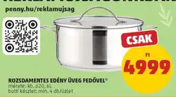 PENNY Rozsdamentes edény üveg fedővel ajánlat