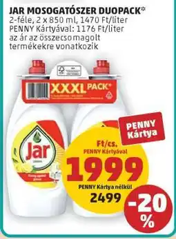 PENNY JAR Mosogatószer Duopack ajánlat