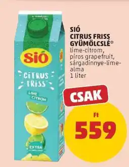 PENNY Sió Citrus Friss Gyümölcslé ajánlat