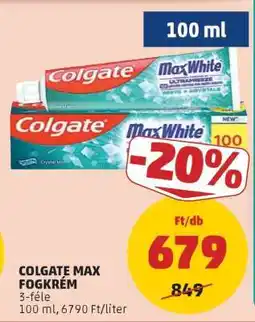 PENNY COLGATE MAX FOGKRÉM ajánlat