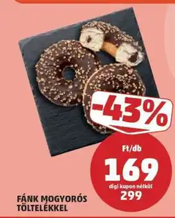 PENNY Fánk mogyorós töltelékkel ajánlat